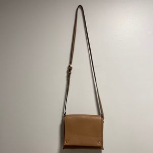 Target brown Square leather cross bag